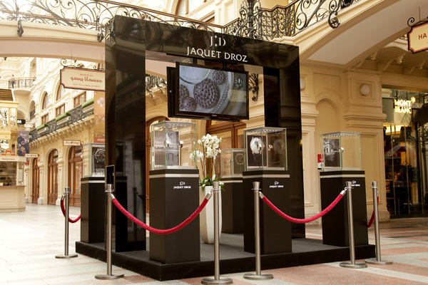 Выставка часов Jaquet Droz в московском ГУМе