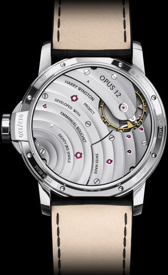 задняя сторона часов Harry Winston Opus 12