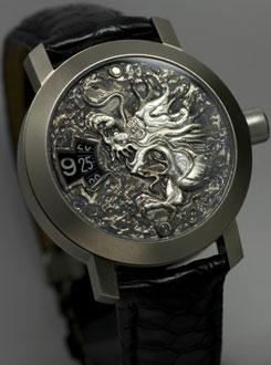 часы Kees Engelbarts Mokume Gane Dragon 1 Jumping Hours ref. 0567