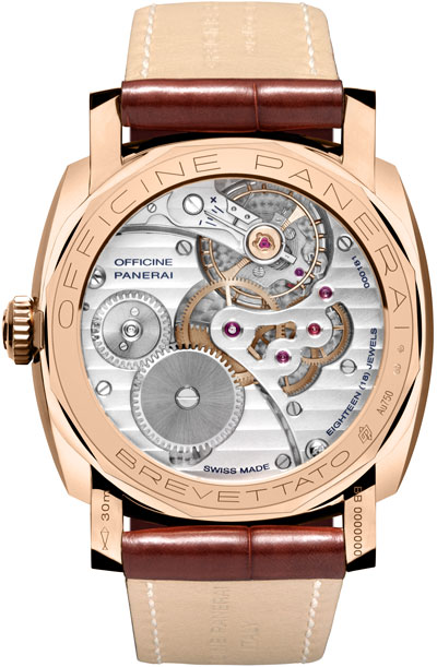 задняя сторона часов Radiomir 1940 Oro Rosso (Ref: РАМ00398)
