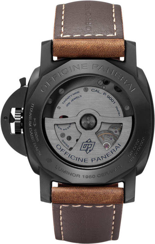 задняя сторона часов Luminor 1950 3 Days GMT Automatic Ceramica - 44 мм /Ref. PAM00441/