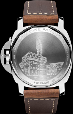задняя сторона часов Panerai Luminor Marina Boutique Edition Firenze PAM 411