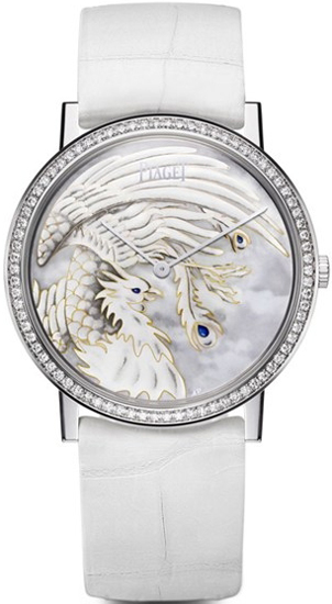 часы Piaget Dragon & Phoenix Altiplano с эмалевым циферблатом