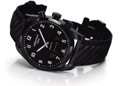 новый черный хронограф DS Multi-8 от Certina