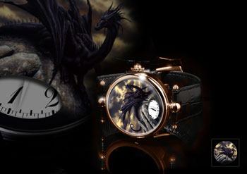 часы Reclining-Dragon