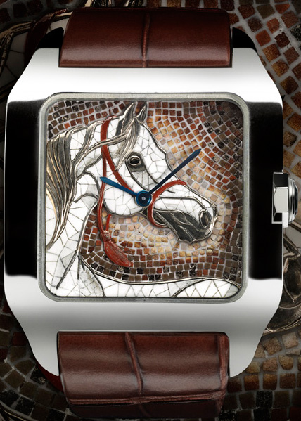 часы Santos-Dumont XL Hourse Motif