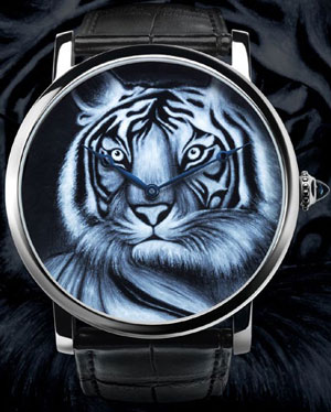 часы Rotonde de Cartier Tiger Motif