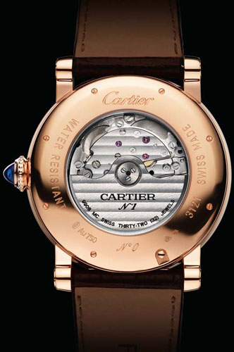 задняя сторона часов Rotonde de Cartier Annual Calendar