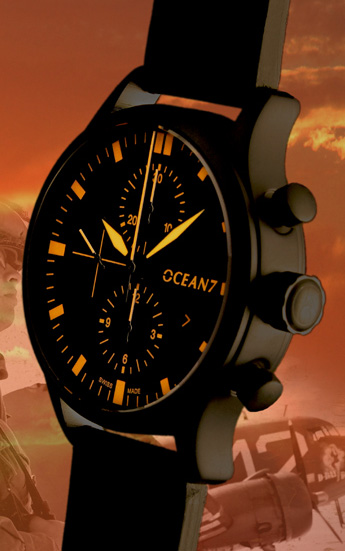 новые пилотские часы LM-PC Pilot Chronograph от Ocean7