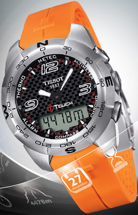 новые тактильные часы T-Touch II от Tissot