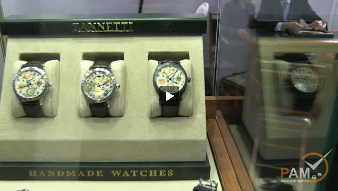 эксклюзивное видео новых моделей часов от Zannetti на GTE 2012