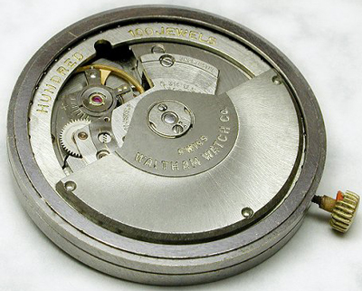 механизм часов Waltham (на якобы 100 камнях)