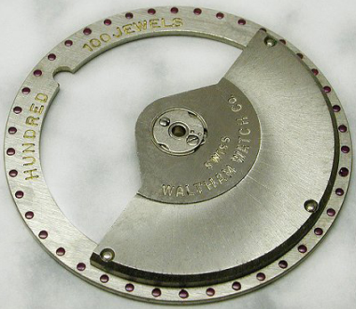 ротор часов Waltham с 83 камнями
