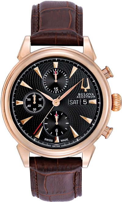 часы Accutron Gemini Valjoux 64C104