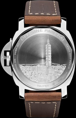 задняя сторона часов Panerai Luminor Marina Boutique Edition Taipei PAM 413