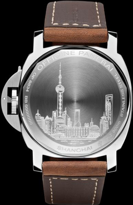 задняя сторона часов Panerai Luminor Marina Boutique Edition Shanghai PAM 420