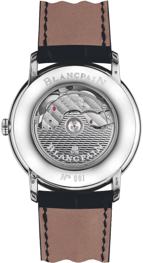 задняя сторона часов Villeret Retrograde Seconds