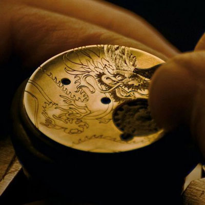 процесс изготовления часов Bovet 7-Days Tourbillon Reversed Hand-Fitting “Dragon & Phoenix”