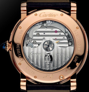 задняя сторона часов Rotonde de Cartier Perpetual Calendar