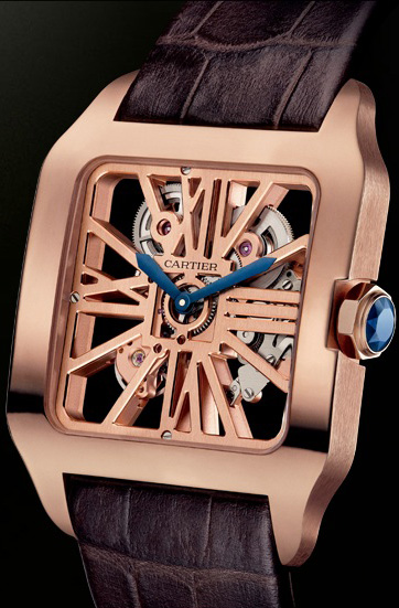 часы Santos-Dumont Skeleton Red Gold (Ref. 2020057)