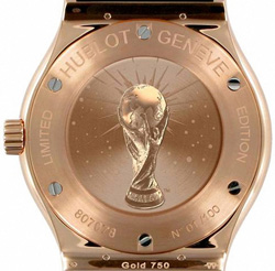 задняя сторона часов Hublot Official World Cup Watch