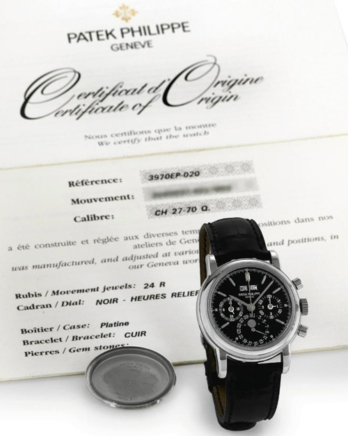 Lot 440 -  Patek Philippe . 3970