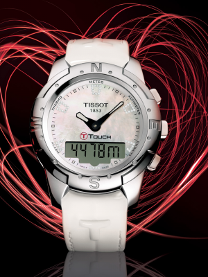 женские сенсорные часы Tissot T-Touch