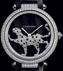 грациозная пантера на циферблате Masse Secrete Panther Decor от Cartier