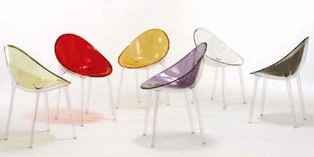 разноцветные пластиковые стулья Старка