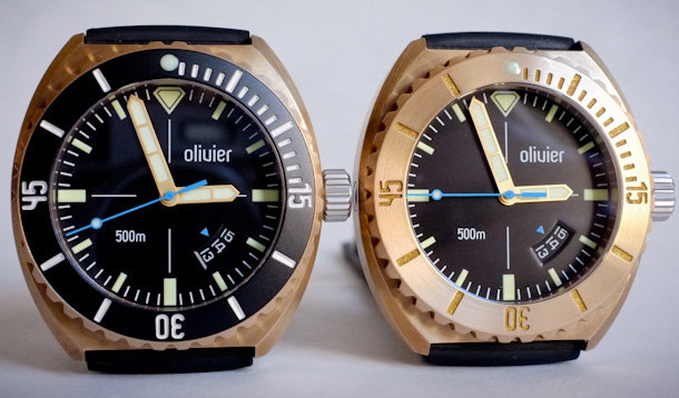 часы из бронзы Bronze Diver от компании Olivier часы из бронзы Bronze Diver от компании Olivier