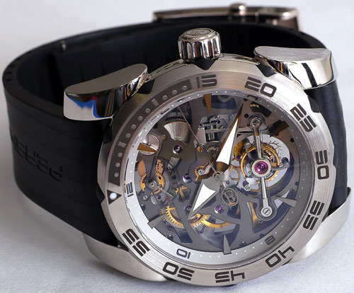 лимитированные часы Pershing Openwork Tourbillon от компании Parmigiani Fleurier