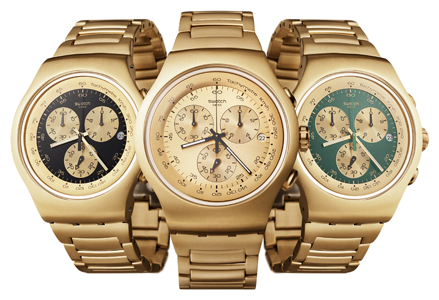золотые часы от Swatch - Swatch Irony Chrono