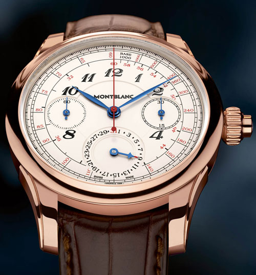 часы Villeret 1858 Vintage Tachydate от Montblanc