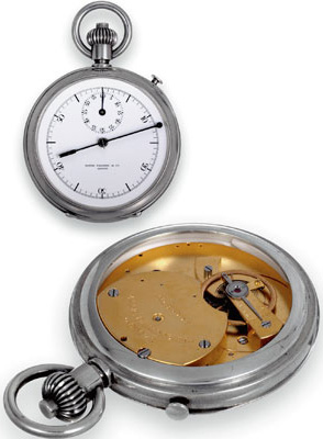 карманные хронографы Patek Philippe &Co. Слева: чернильный хронограф 1891 г. Справа: сплит-хронограф 1884 г.
