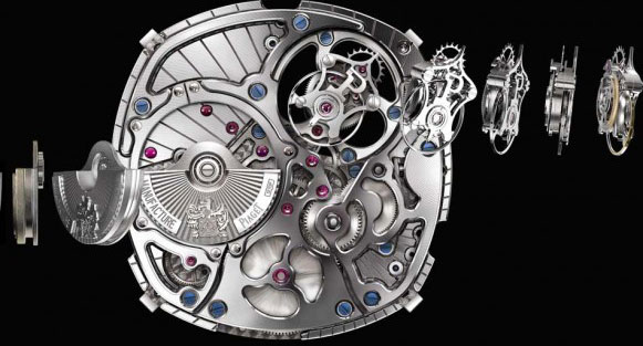 механизм часов Piaget Emperador Coussin Tourbillon Automatique