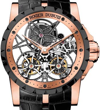 часы Excalibur Double Skeleton Tourbillon от Roger Dubuis