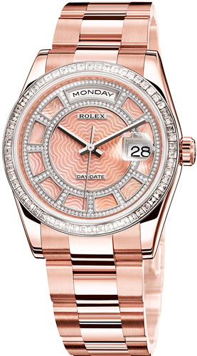 Часы Rolex Oyster Perpetual Day-Date «Sertie» (Ref. 118395 BR – 73205)