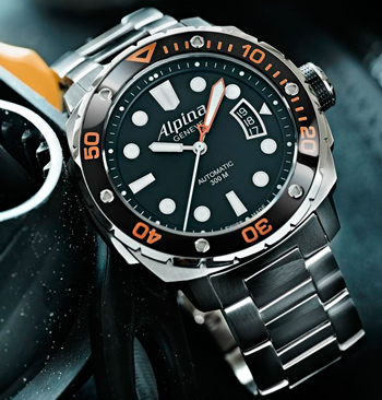Часы 300 Extreme Diver 300 Orange от Alpina