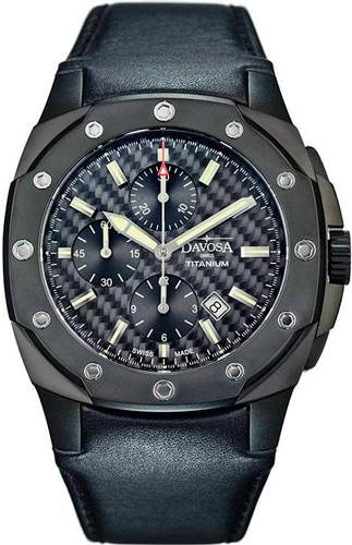 Часы Davosa Titanium Black Limited Chronograph