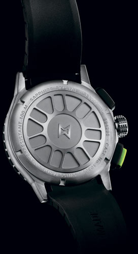 задняя сторона часов Edox Chronorally