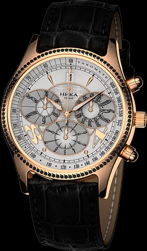 Мужские часы Nika Prime Time с бриллиантами серии «Георгин»