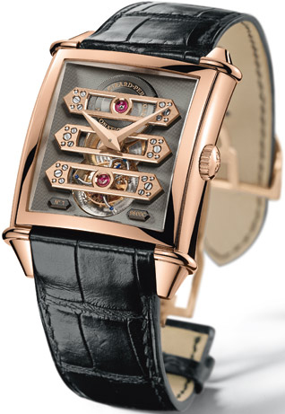 часы Vintage 1945 Tourbillon With Three Gold Bridge Rose Gold