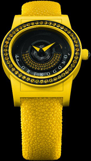 часы Tondo By Night (Yellow model with 48 saphires)