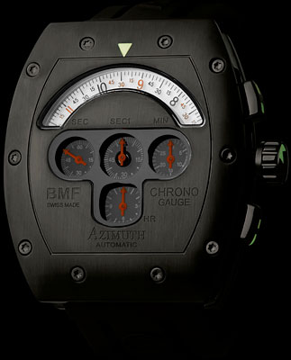 спортивные часы Mecha-1 Chrono Gauge BMF PVD от Azimuth