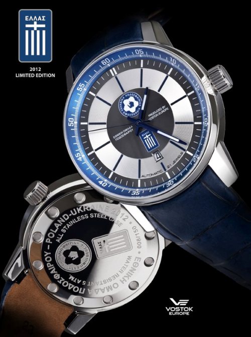 Часы Vostok Europe для Сборной Греции по футболу Часы Vostok Europe для Сборной Греции по футболу