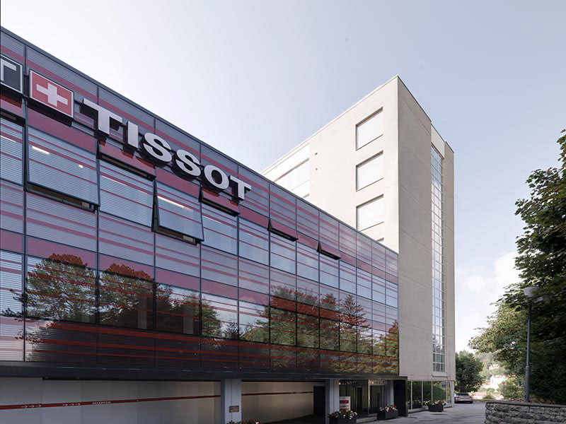 Место, где по крупицам собирают время — грациозное здание фабрики Tissot в Швейцарии.