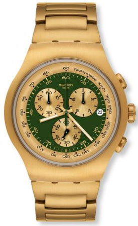   2012   Swatch:   Irony Golden Block Green (Ref: YOG406G)