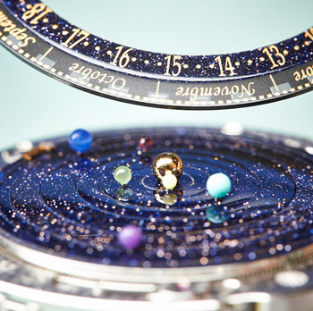 циферблат часов Van Cleef and Arpels Midnight Planétarium Poetic Complication