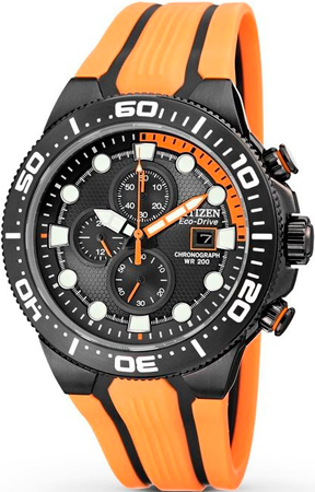 Дайверские часы Eco-Drive Scuba Fin Chronograph от Citizen