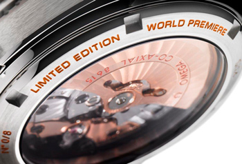 задняя сторона часов Omega Seamaster Planet Ocean Orange Ceramic
